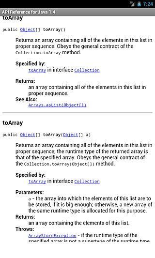 API Reference for Java 1.4