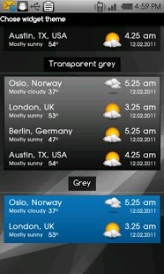 World clock weather widget