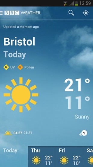 【免費旅遊App】BBC Weather-APP點子