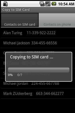 CopyToSIMCard SIM 卡联系人管理V1.14 Android2.0+