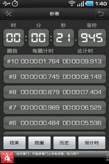 秒表 StopWatch