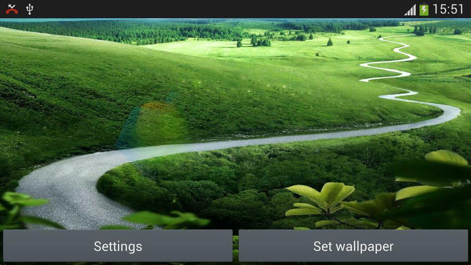 Dynamic Sun Grass Land Live Wallpaper