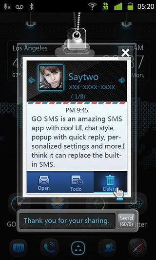 GO SMS Pro IDCard Popup Theme