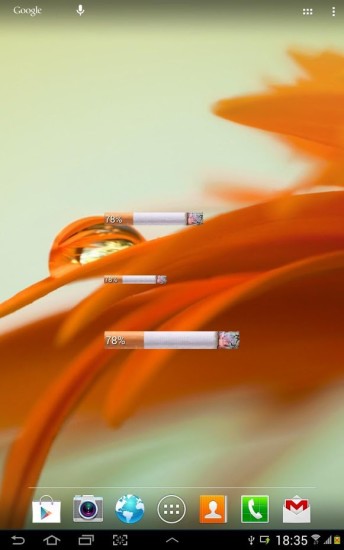 Cigarette Battery Widget