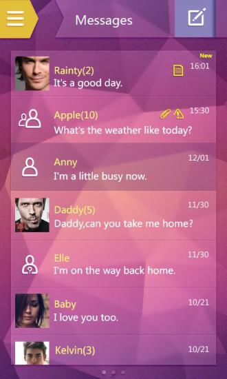 Noble GO SMS Pro Theme