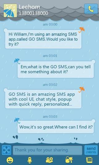免費下載工具APP|GO短信雨天主题 app開箱文|APP開箱王