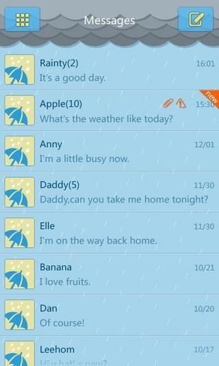 免費下載工具APP|GO短信雨天主题 app開箱文|APP開箱王