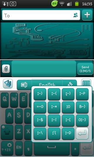 GO Keyboard Droid Tech Theme