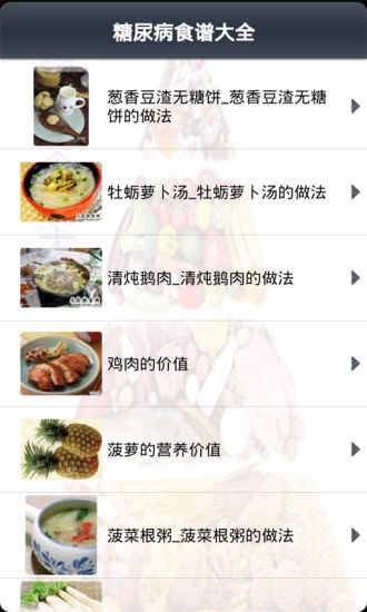 糖尿病食谱大全