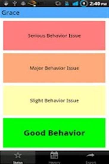 Behavior Status