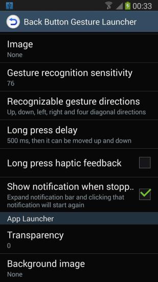 Back Button Gesture Launcher