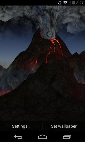 3D火山梦象动态壁纸