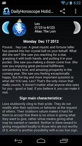 DailyHoroscope Holiday Season