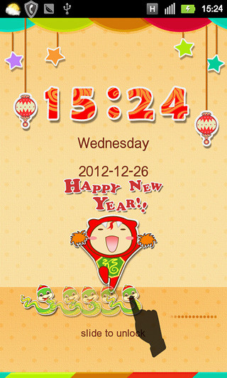 免費下載工具APP|GO锁屏-新年快乐解锁主题 app開箱文|APP開箱王