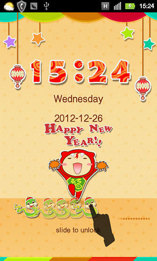 免費下載工具APP|GO锁屏-新年快乐解锁主题 app開箱文|APP開箱王