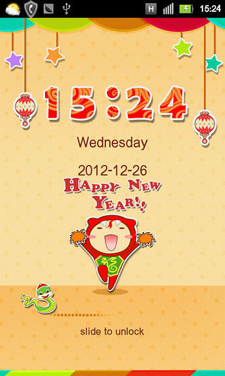 免費下載工具APP|GO锁屏-新年快乐解锁主题 app開箱文|APP開箱王