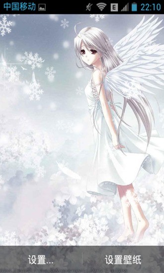 天使雪花动态壁纸