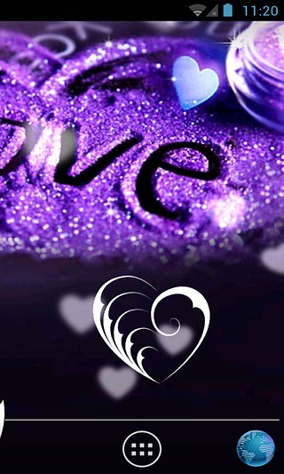 紫色爱恋动态壁纸
