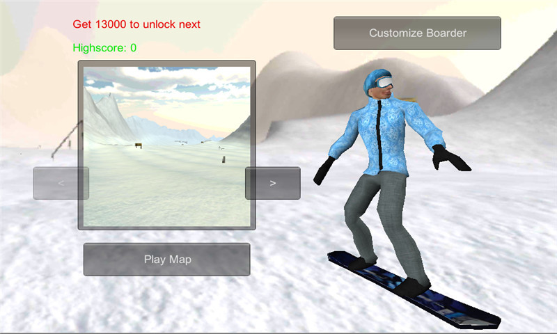 3D滑雪游戏