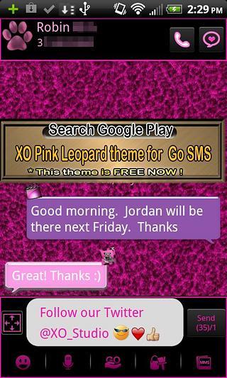 GO LOCKER Pink Leopard theme 2