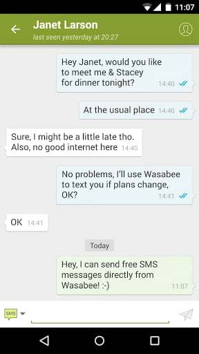 免費下載通訊APP|Wasabee Free SMS app開箱文|APP開箱王