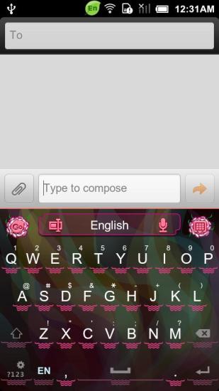 GO Keyboard Carnation theme