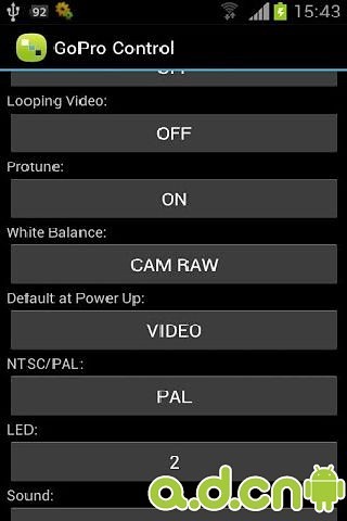 GoPro相机远程控制