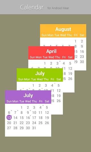 Calendar for Android Wear