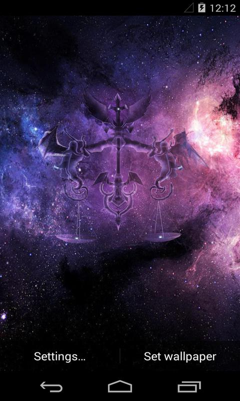 3d天秤星座动态壁纸