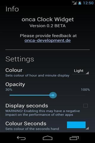 onca桌面时钟插件 onca Clock Widget 汉化版