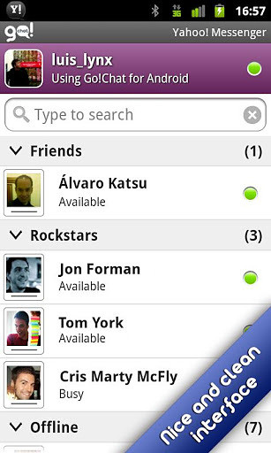Go Chat for Yahoo Messenger