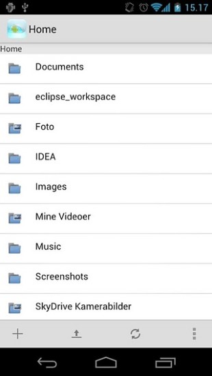 Android SkyDrive Explorer