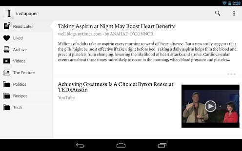【免費書籍App】Instapaper稍后阅读-APP點子