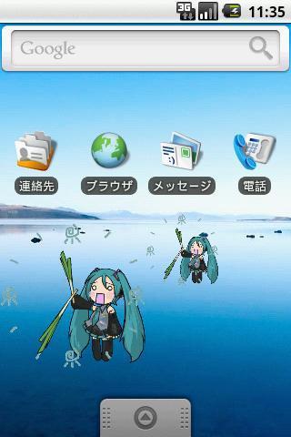 初音未来桌面甩葱时钟插件