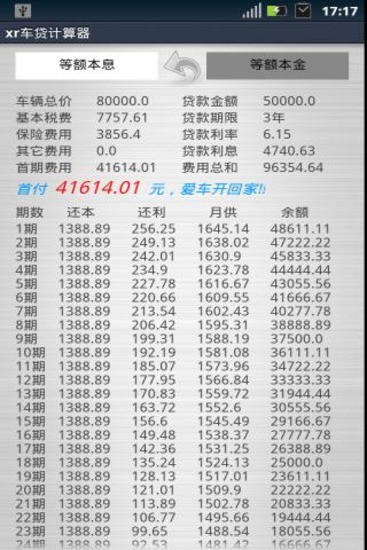 【免費財經App】xr车贷计算器-APP點子