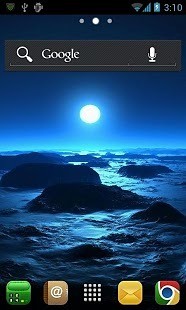 GO桌面主题-蓝色的月亮
