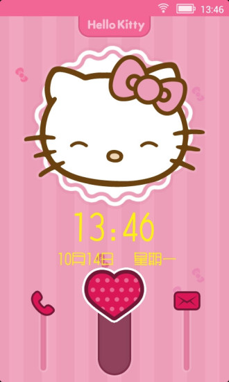 免費下載工具APP|萌动粉色Kitty猫主题锁屏 app開箱文|APP開箱王