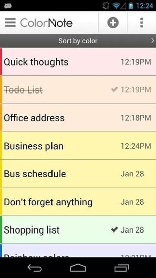 【免費休閒App】彩色笔记 : 彩虹便签记事本-APP點子
