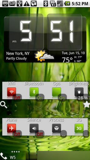 Weather Toggle Widgets