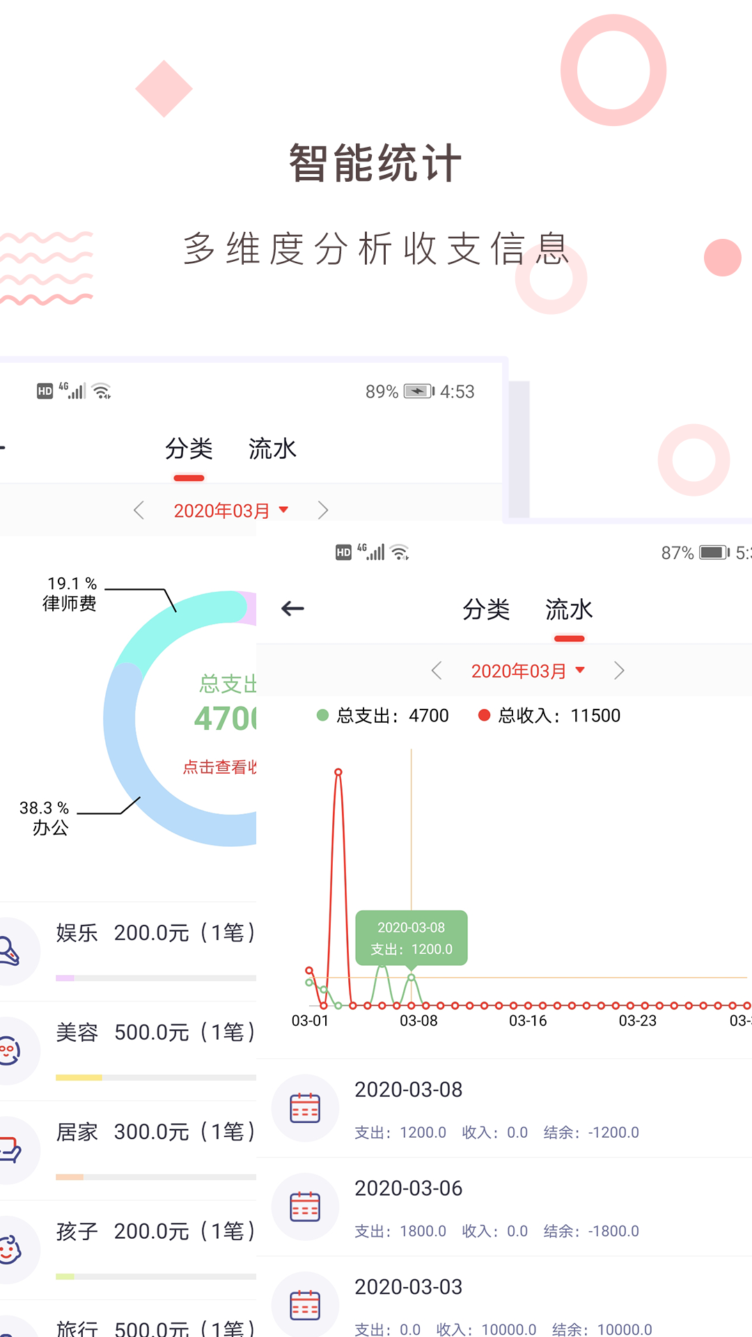财务记账收支账本管家 截图 3