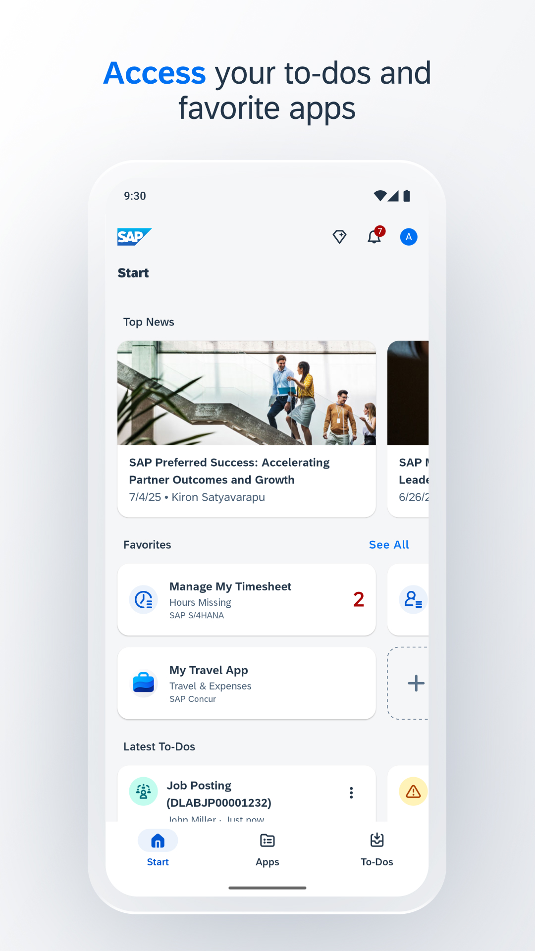 SAP Mobile Start 截图 1