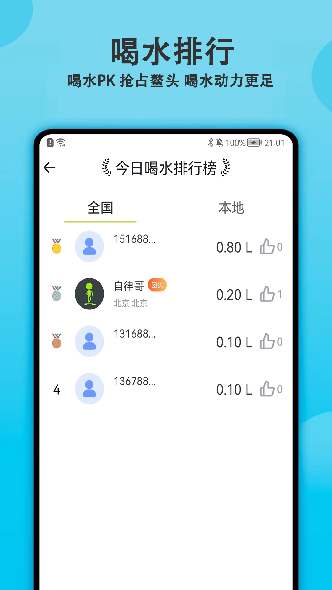 每日喝水提醒 截图 5