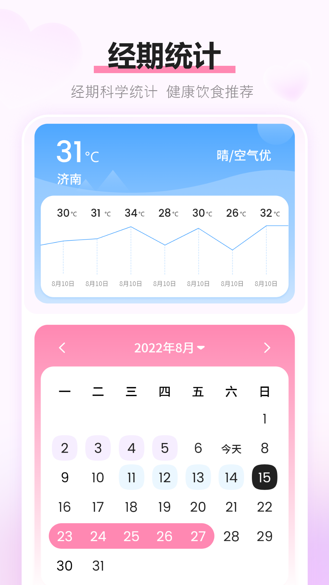 经期记录 截图 3