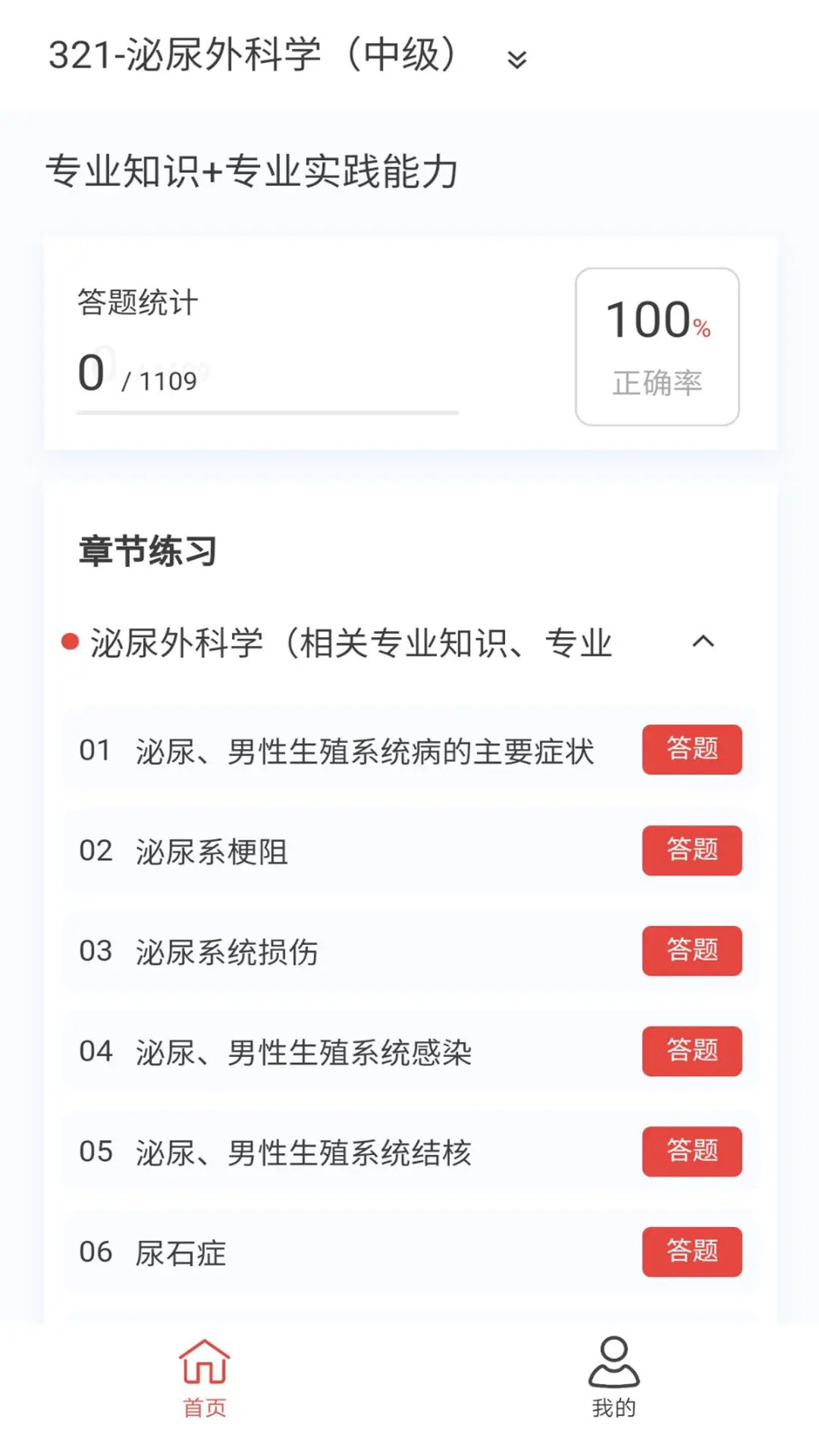 泌尿外科学新题库 截图 2