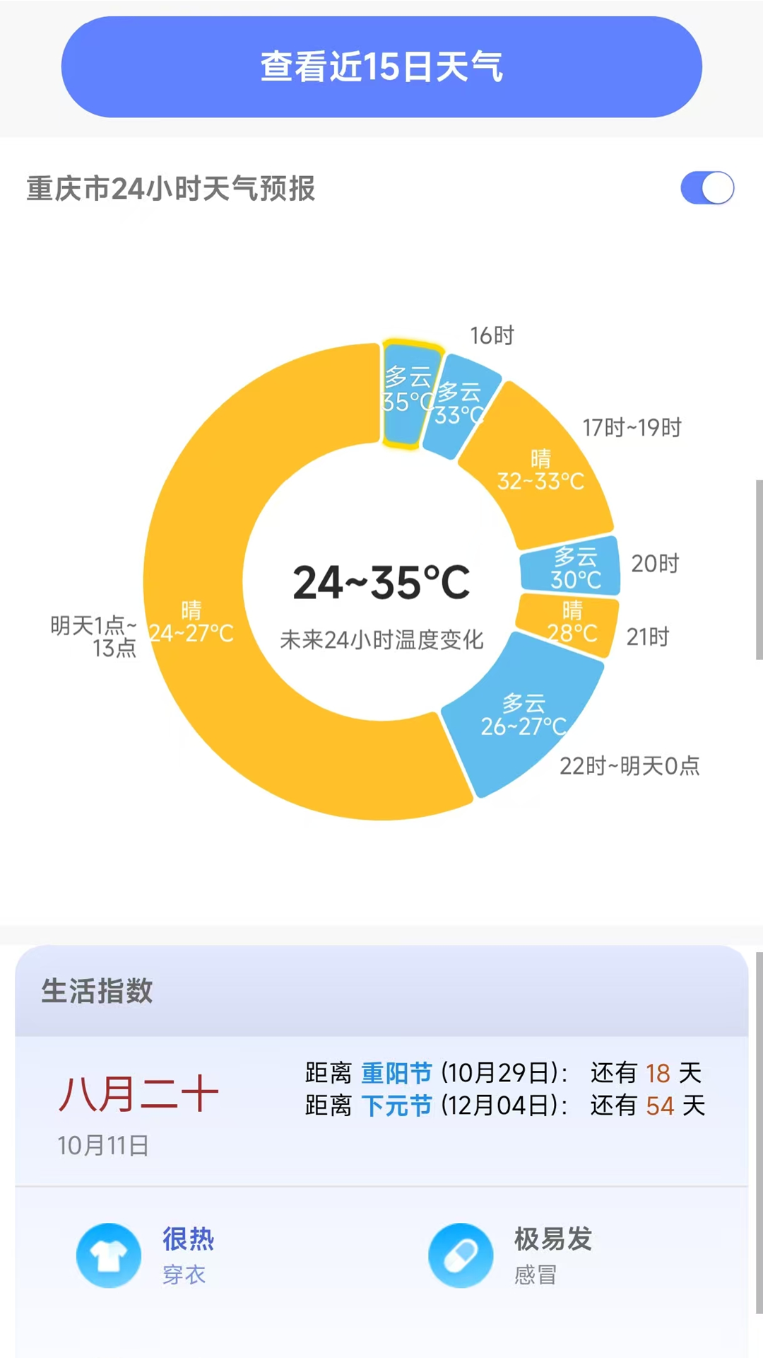 千问天气 截图 2