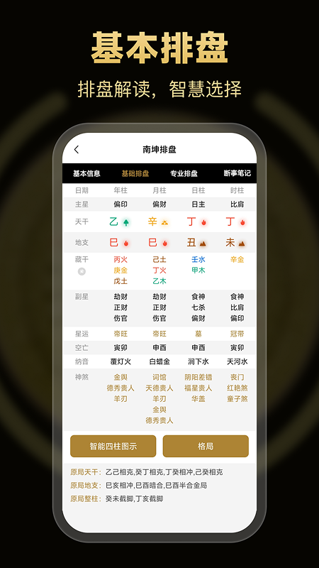 南坤八字排盘 截图 1