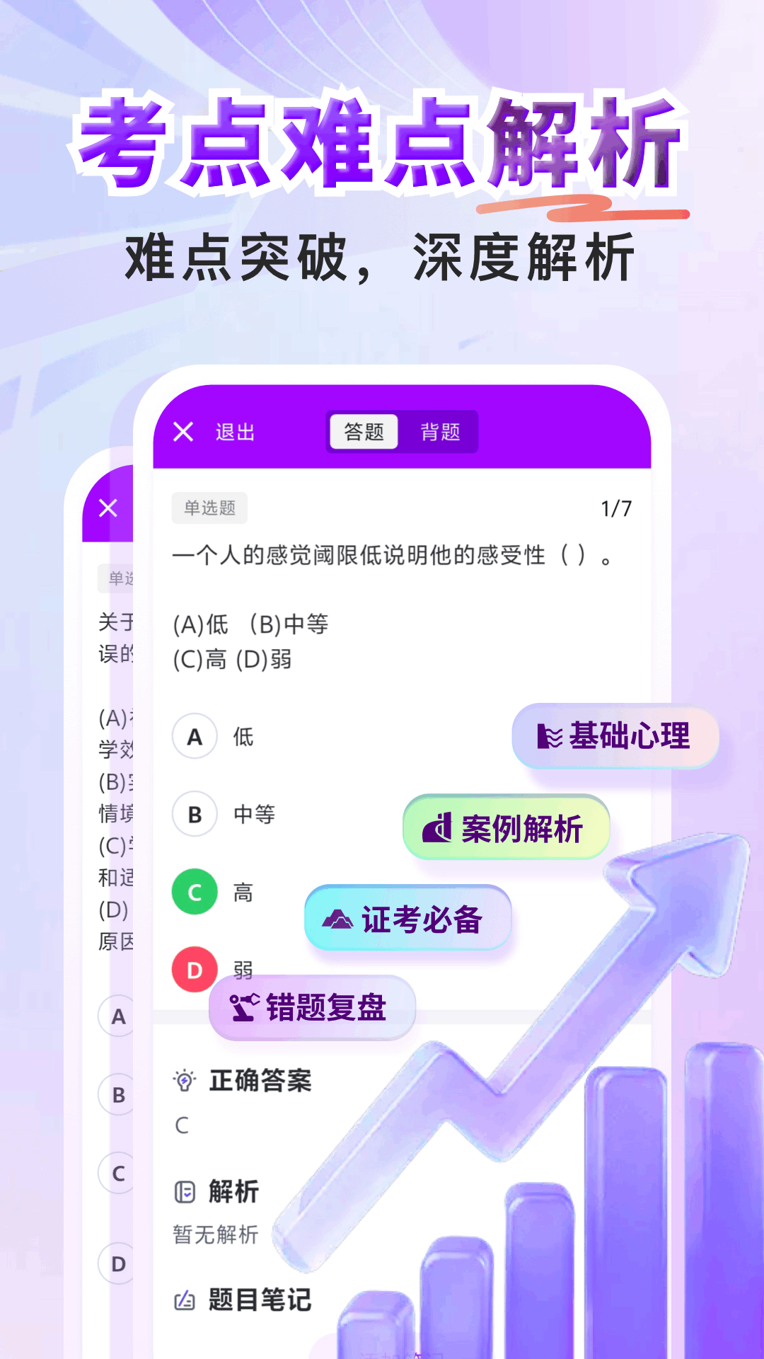 心理咨询师题库寰证 截图 4