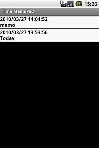 Time MemoPad 备忘录