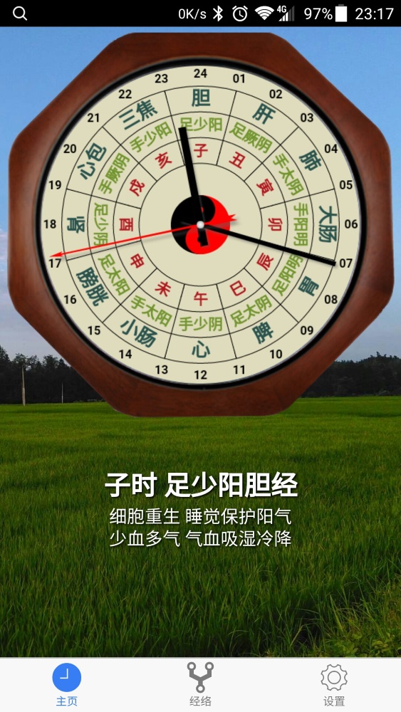 小猴经络时钟截图