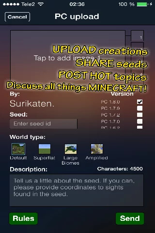 Minecraft Seeds Lite截图